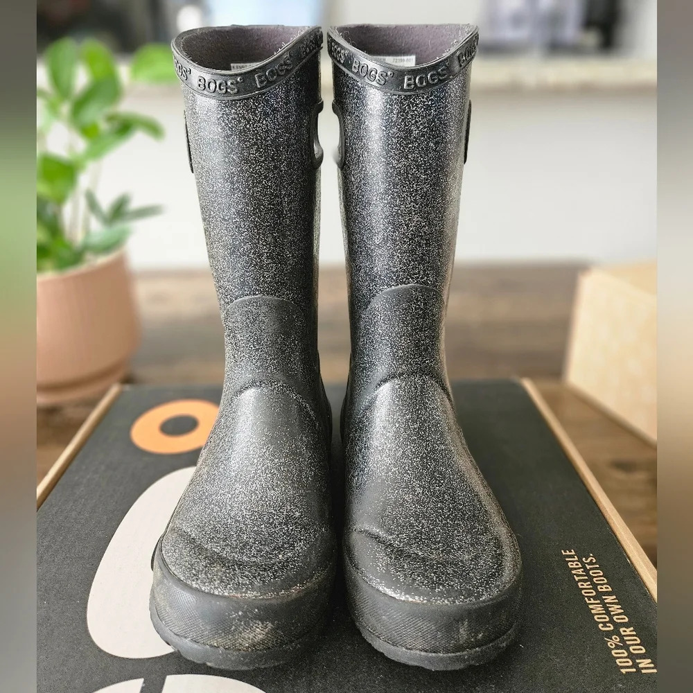 BOGS Rainboot Glitter Girls' Toddler-Youth Boot